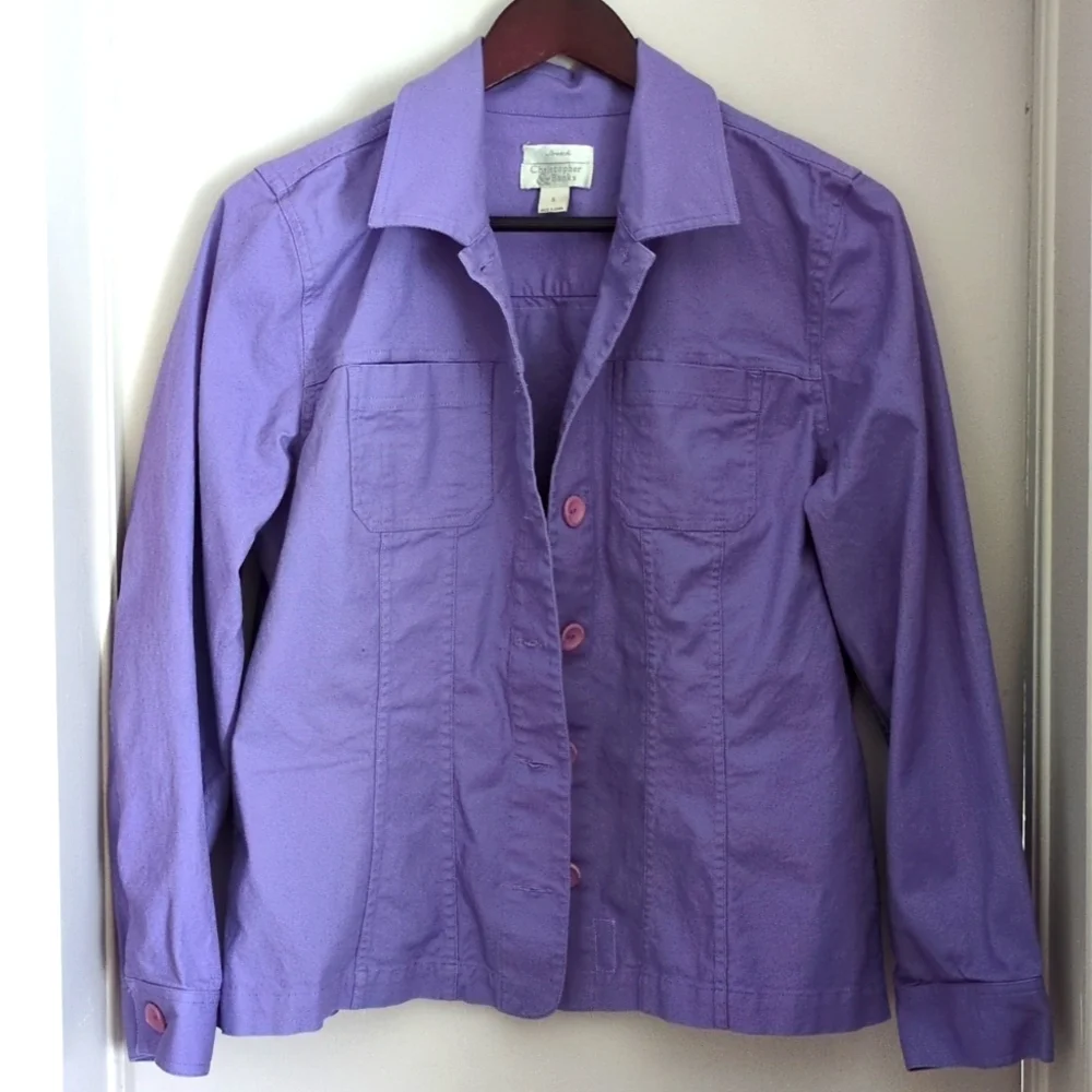 Lavender Eiffel Tower Jacket - Picture 3 of 4